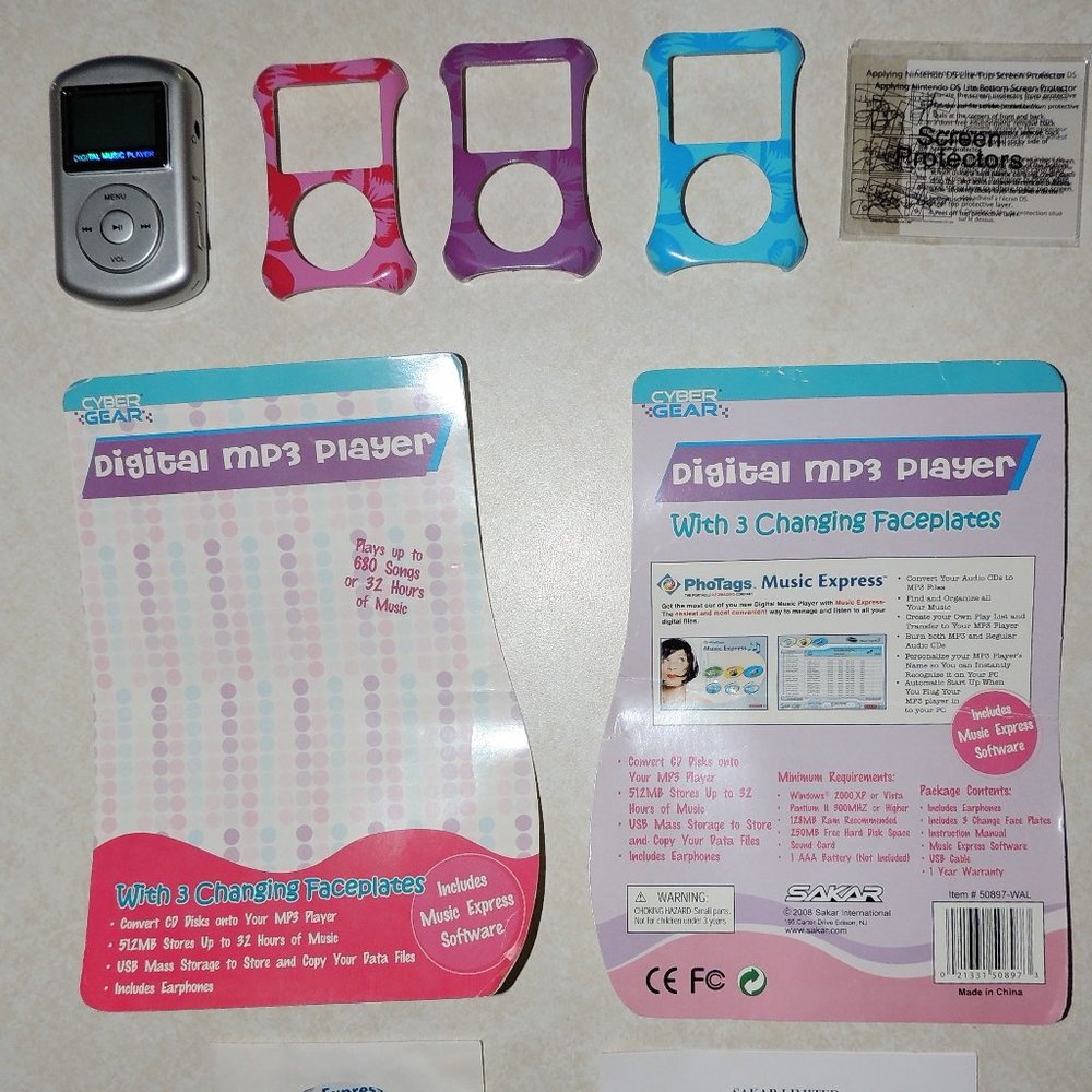 Cyber Gear MP3 Player with Changing Faceplates